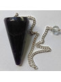 3,5 bis 4,5cm Amethyst Mineral Pendel