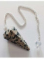 3 bis 4 cm Dalmatinischer Jaspis Facettiertes Mineralpendel