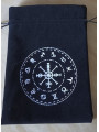 Schwarze Tarot-Tasche für astrologische Zeichen 18cm X 13cm