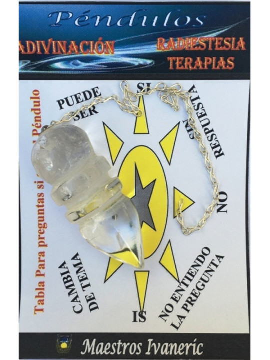 Ägyptisches Quarz-Mineral-Pendel 4 bis 6 cm