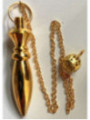 Karnak Pendel 4 cm Goldplattiertes Metall mit Kette