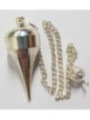 Versilbertes Metallpendel, 4 cm mit Kette