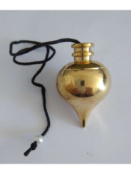 4 cm goldenes Metall-Tropfenpendel mit Lanyard und 2 Ringen