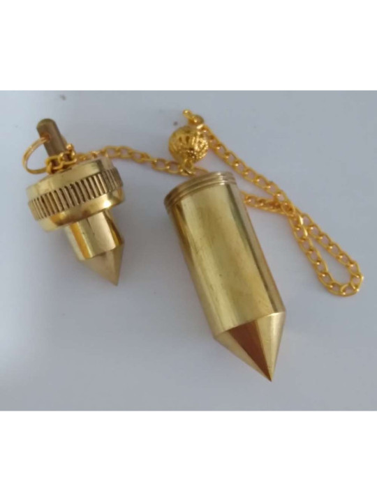 4cm vergoldete Pendelkugel mit Kette (mit Jeton)