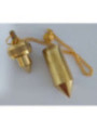 4cm vergoldete Pendelkugel mit Kette (mit Jeton)