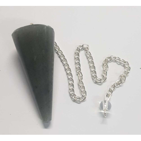 3 bis 4cm Grauer Achat Mineral Pendel
