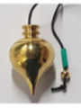Goldene Metallkugel Pendel (Token) 4 cm mit Schnur
