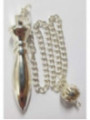 Karnak Versilbertes Metallpendel 4 cm mit Kette