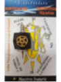 Schwarzer Achat Mineral Pendel mit Pentagramm