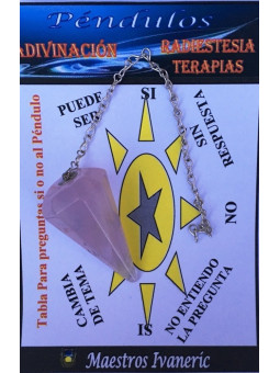 2 bis 3 cm Rosenquarz-Mineralienpendel