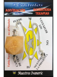 Gelber Jaspis Mineral Pendel mit Schlüssel Ankh