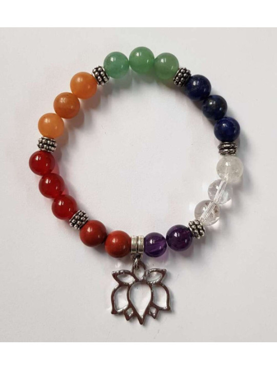 Handgefertigtes Zweckarmband mit Lotusblume