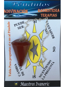 2 bis 3 cm Rotes Jaspis-Mineral-Pendel