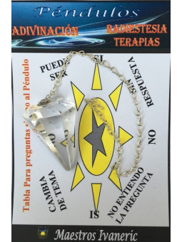 Quarz Mineral Pendel 3 bis 4 cm Kristall