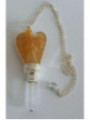 Pendel Engel Pendel Gelb Jaspis Mineral mit Quarz Spitze 5 bis 6cm