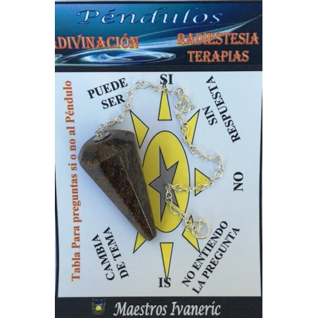 2 bis 3 cm Bronzit-Mineralpendel