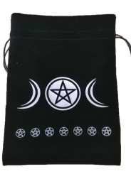 Schwarze Tarot-Tasche 18cm X 13cm