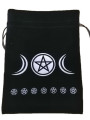 Schwarze Tarot-Tasche 18cm X 13cm