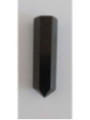 Zweistufiger schwarzer Obsidian 2-3cm Mineralspitze