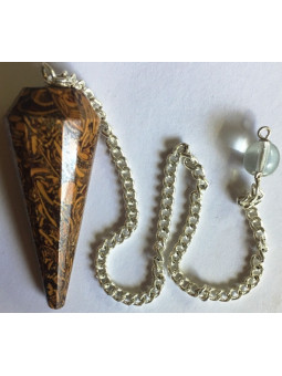 Jaspis Leopard Mineral Pendel 3 bis 4 cm