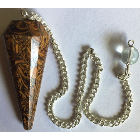 Jaspis Leopard Mineral Pendel 3 bis 4 cm