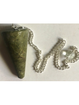 3 bis 4cm Unakit Mineral Pendel