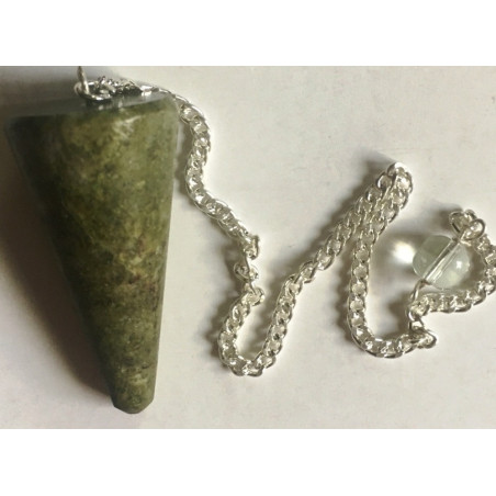 3 bis 4cm Unakit Mineral Pendel