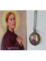 Emaillierte St. Edelstein Medaille 14mm mit Druck