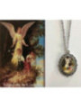 Emaillierte Schutzengel Medaille 14mm mit Druck