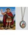 Emaillierte Medaille Saint Expeditus 14mm mit Druck