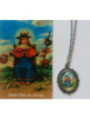 Emaillierte Medaille Niño de Atocha 14mm mit Druck
