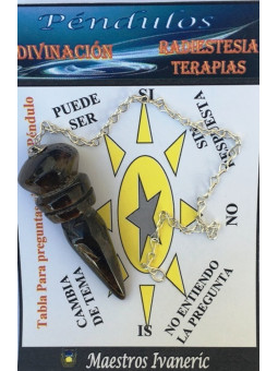 Ägyptisches Pendel Tigerauge Mineral 4 bis 6 cm