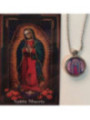 Emaillierte Medaille Santa Muerte 14mm mit Druck