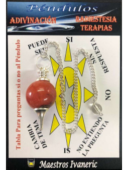 Karneol-Kugel Pendel 4cm