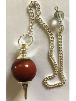 Roter Jaspis Kugel Pendel 4cm