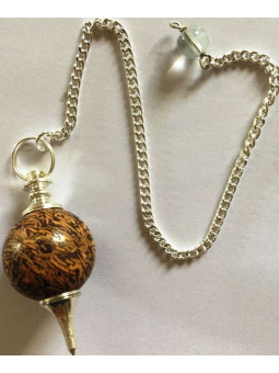 Leopard Jaspis Kugel Pendel 4cm