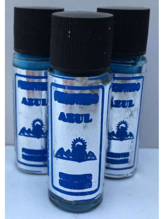 Authentischer blauer Niederschlag