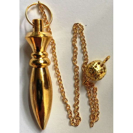Karnak Pendel 4 cm Goldplattiertes Metall mit Kette
