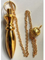 Karnak Pendel 4 cm Goldplattiertes Metall mit Kette