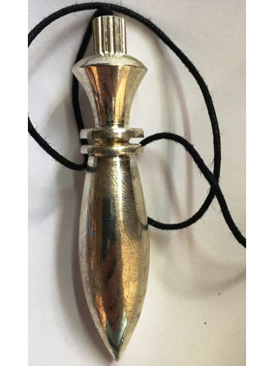 Großes Pendel Silber Metall Karnak 6 cm