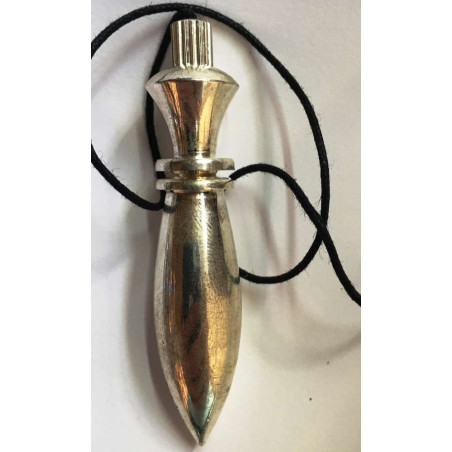 Großes Pendel Silber Metall Karnak 6 cm