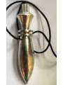 Großes Pendel Silber Metall Karnak 6 cm