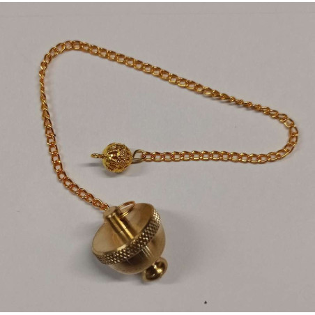 Pendel Metall Goldene Glocke, 3 cm mit Kette