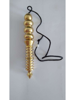 Goldenes Isis Pendel 9 cm. 10 Umdrehungen