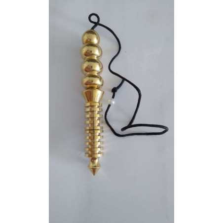 Goldenes Isis Pendel 9 cm. 10 Umdrehungen