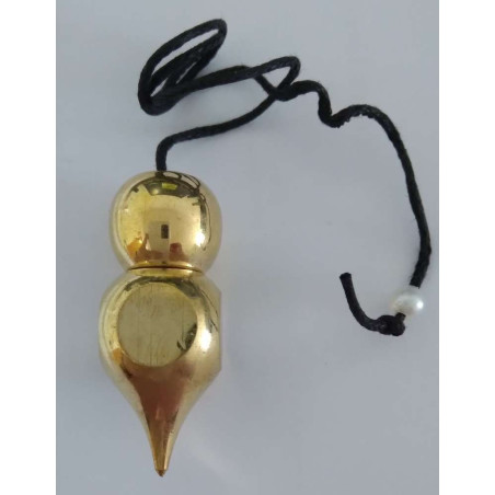 Goldenes Tropfenpendel und eine 4 cm. Kugel mit Kette