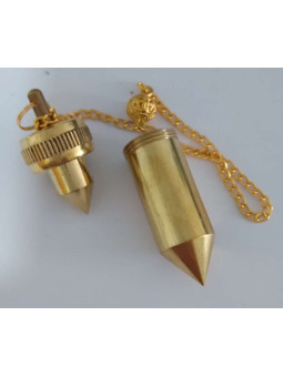 4cm vergoldete Pendelkugel mit Kette (mit Jeton)