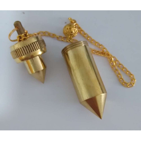 4cm vergoldete Pendelkugel mit Kette (mit Jeton)