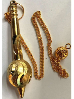 6 cm Goldenes Metallpendel