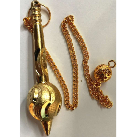 6 cm Goldenes Metallpendel
